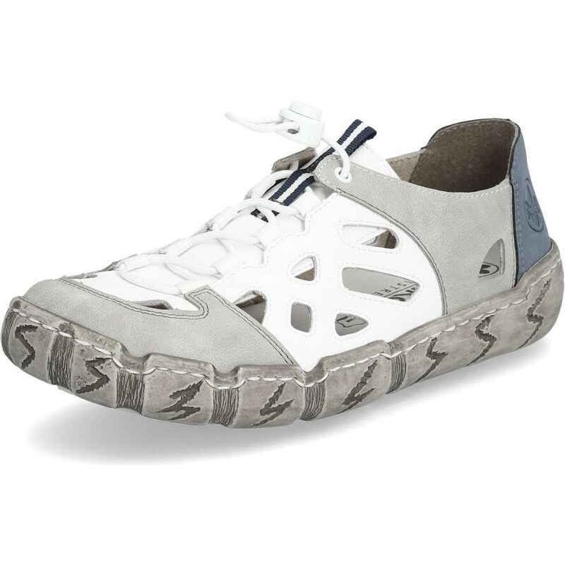 E-shop Dámske sandále RIEKER L0358-80 biela S6