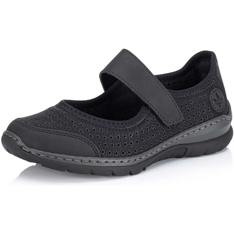 Dámske baleríny RIEKER L32B5-00 čierna S6 15873656