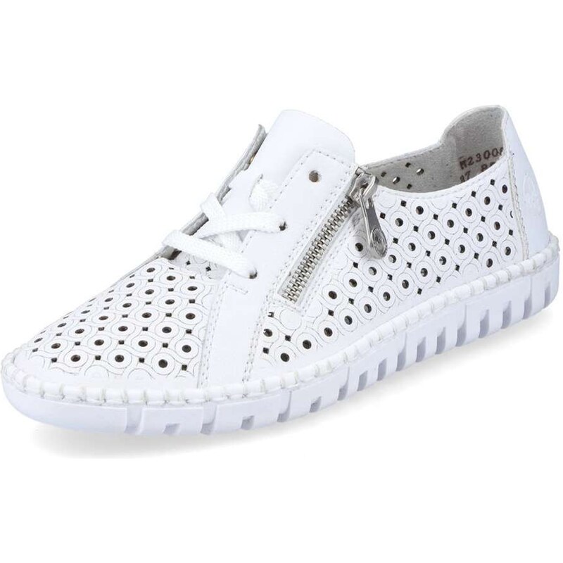 Dámske poltopánky RIEKER M2300-80 biela S6 30503585