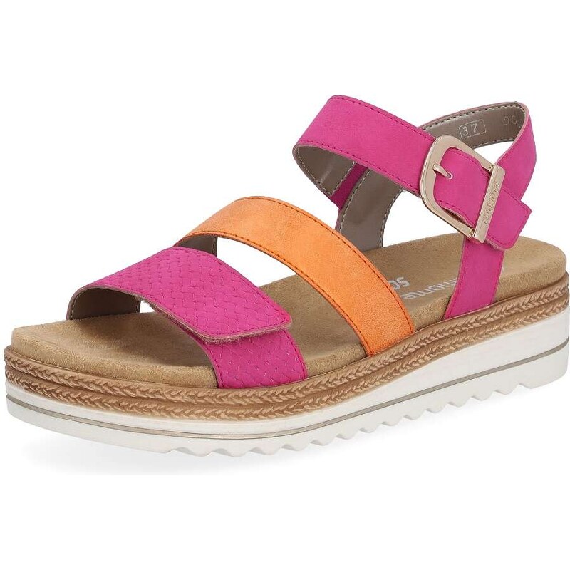 RIEKER Dámske sandále REMONTE D0Q55-31 ružová S6 50424400