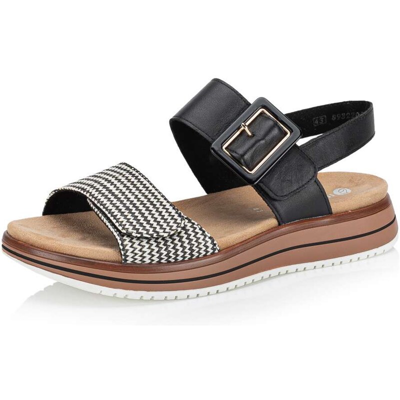 RIEKER Dámske sandále REMONTE D1J53-02 čierna S6 61788659