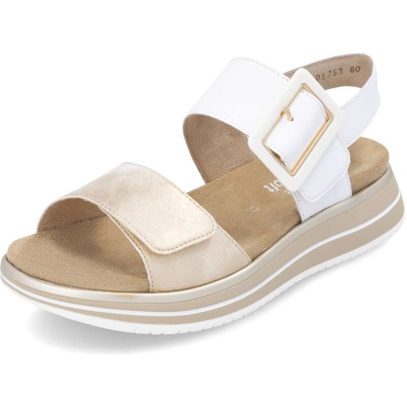 RIEKER Dámske sandále REMONTE D1J53-80 biela S6 67163720