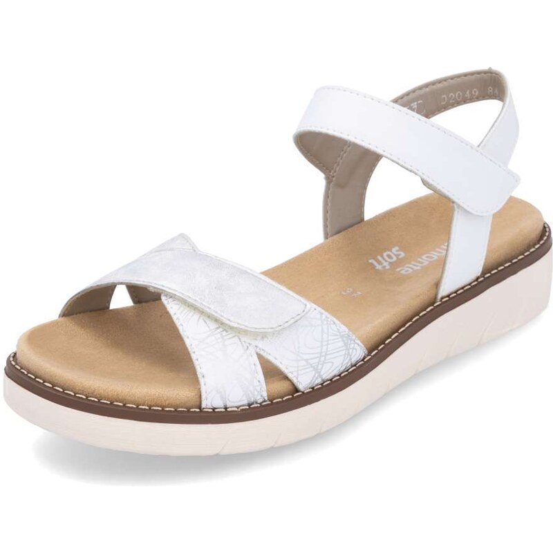 RIEKER Dámske sandále REMONTE D2049-84 biela S5 61788666