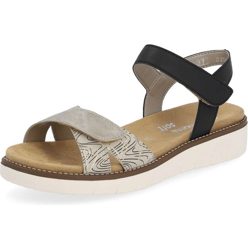 RIEKER Dámske sandále REMONTE D2049-63 béžová S5 61788665