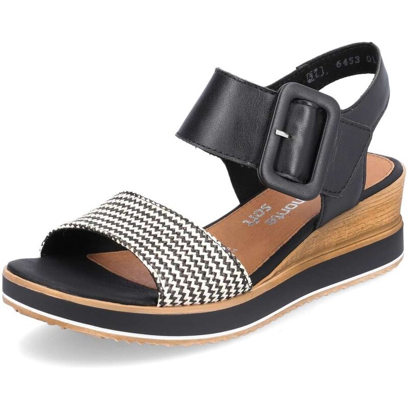 E-shop RIEKER Dámske sandále REMONTE D6453-01 čierna S6