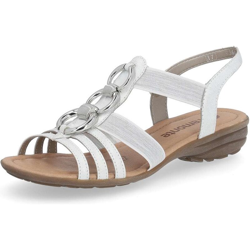 RIEKER Dámske sandále REMONTE R3605-80 biela S6 57801986