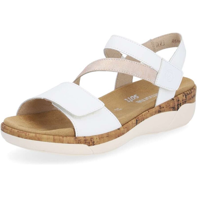 RIEKER Dámske sandále REMONTE R6860-80 biela S6 57060639