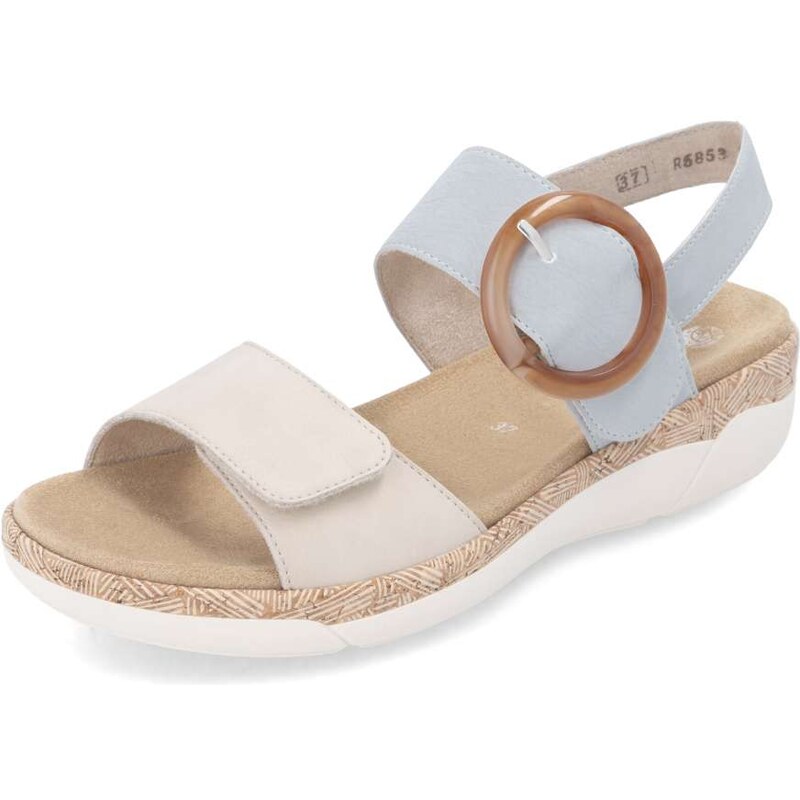 RIEKER Dámske sandále REMONTE R6853-12 modrá S5 61788676