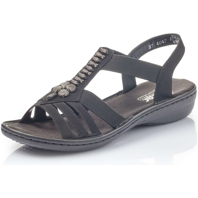 E-shop Dámske sandále RIEKER 60806-00 čierna S6