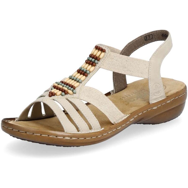 E-shop Dámske sandále RIEKER 60851-62 béžová S6