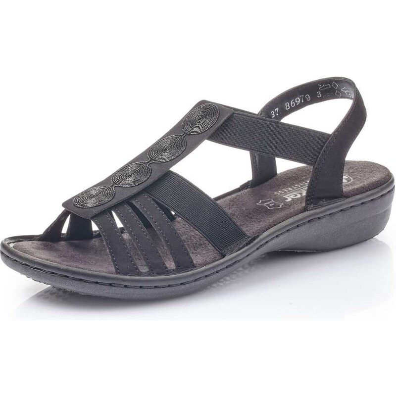 E-shop Dámske sandále RIEKER 60870-00 čierna S6