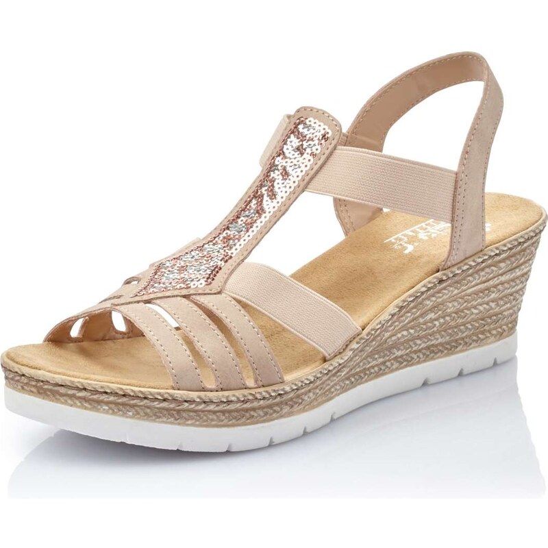 E-shop Dámske sandále RIEKER 61913-31 ružová S6