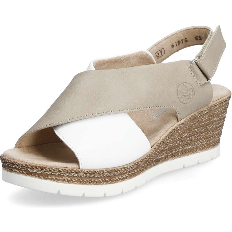 Dámske sandále RIEKER 61975-62 béžová S5 48932442