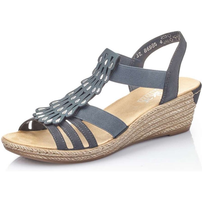 E-shop Dámske sandále RIEKER 62436-14 modrá S5