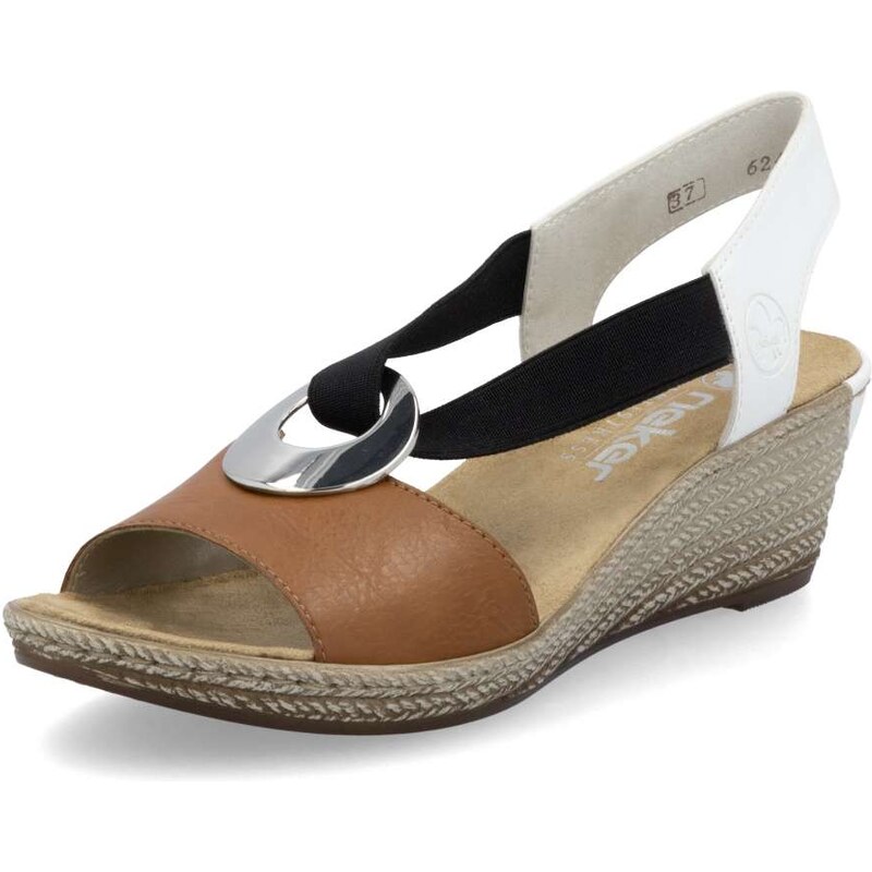 Dámske sandále RIEKER 624H6-24 hnedá S5 61788695
