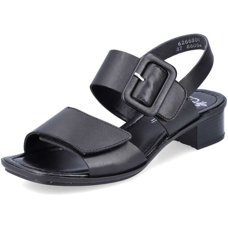 E-shop Dámske sandále RIEKER 62663-01 čierna S6