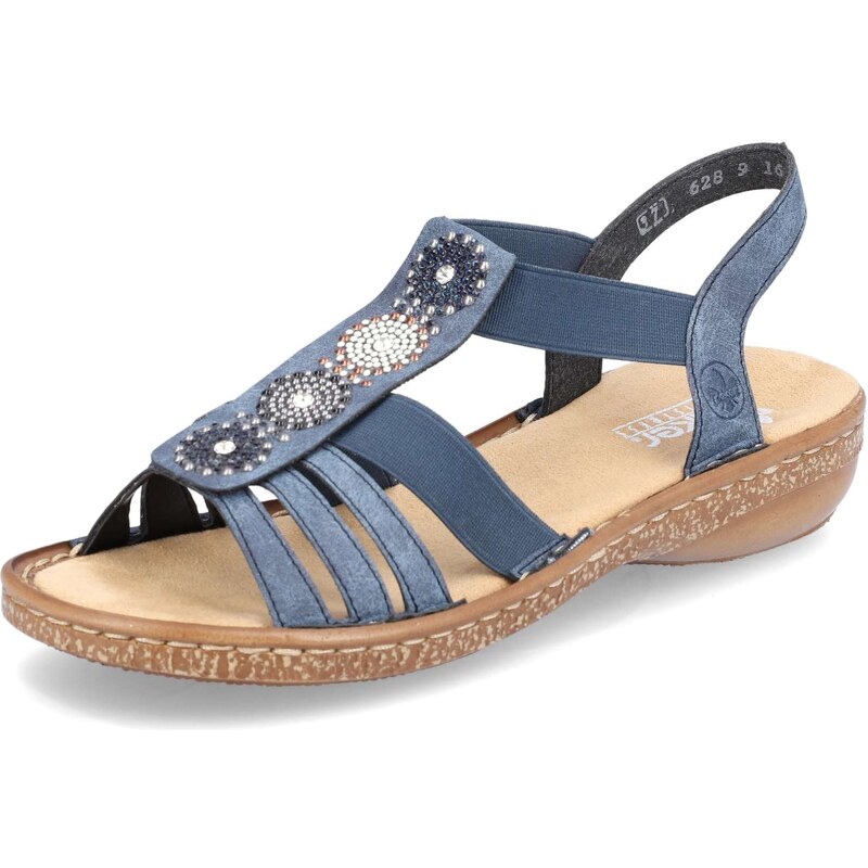 Dámske sandále RIEKER 628G9-16 modrá S6 37942861