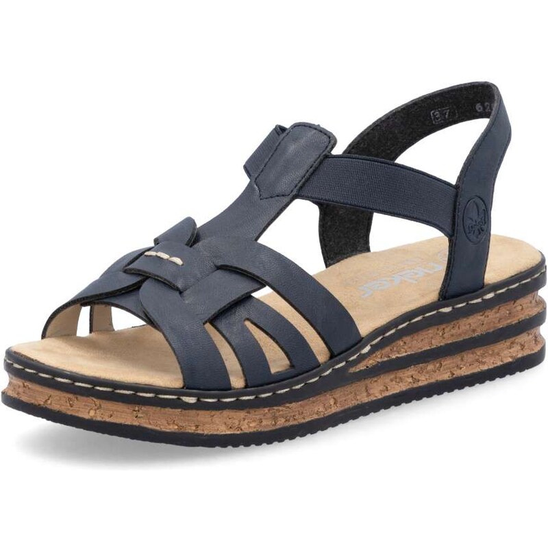 E-shop Dámske sandále RIEKER 62918-14 modrá S6