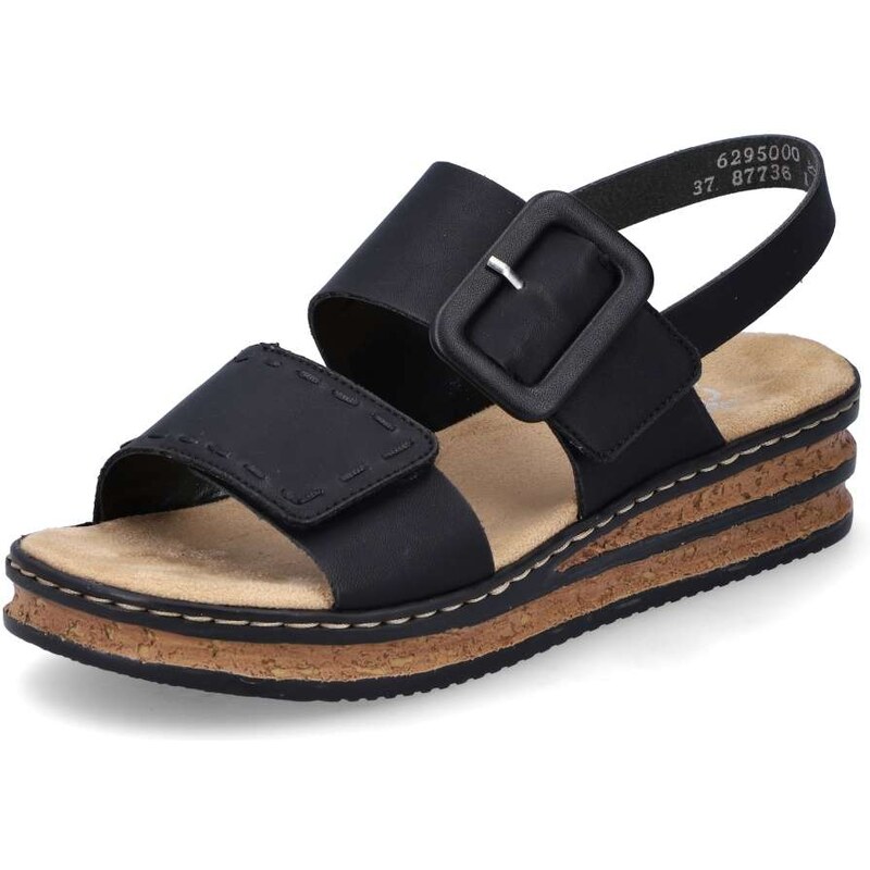 E-shop Dámske sandále RIEKER 62950-00 čierna S6