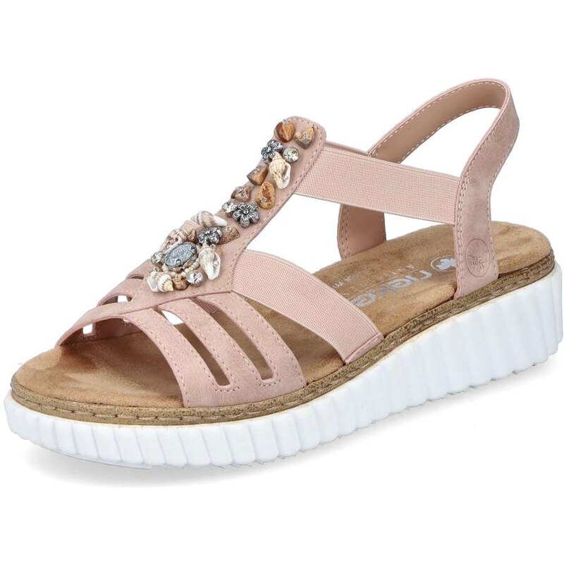 Dámske sandále RIEKER 63249-32 ružová S5 61788703