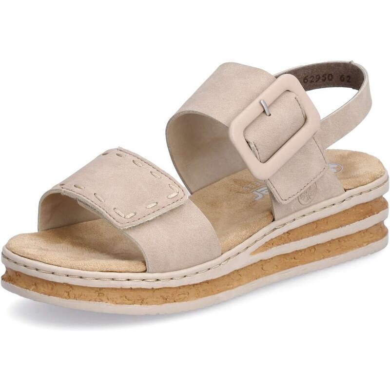 Dámske sandále RIEKER 62950-62 béžová S6 62399902