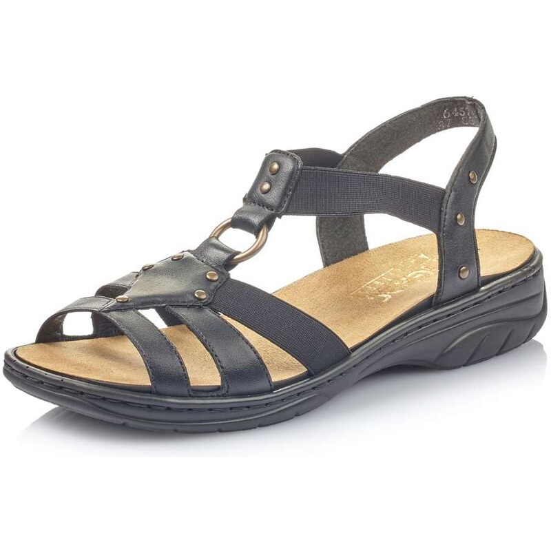 E-shop Dámske sandále RIEKER 64574-00 čierna S5