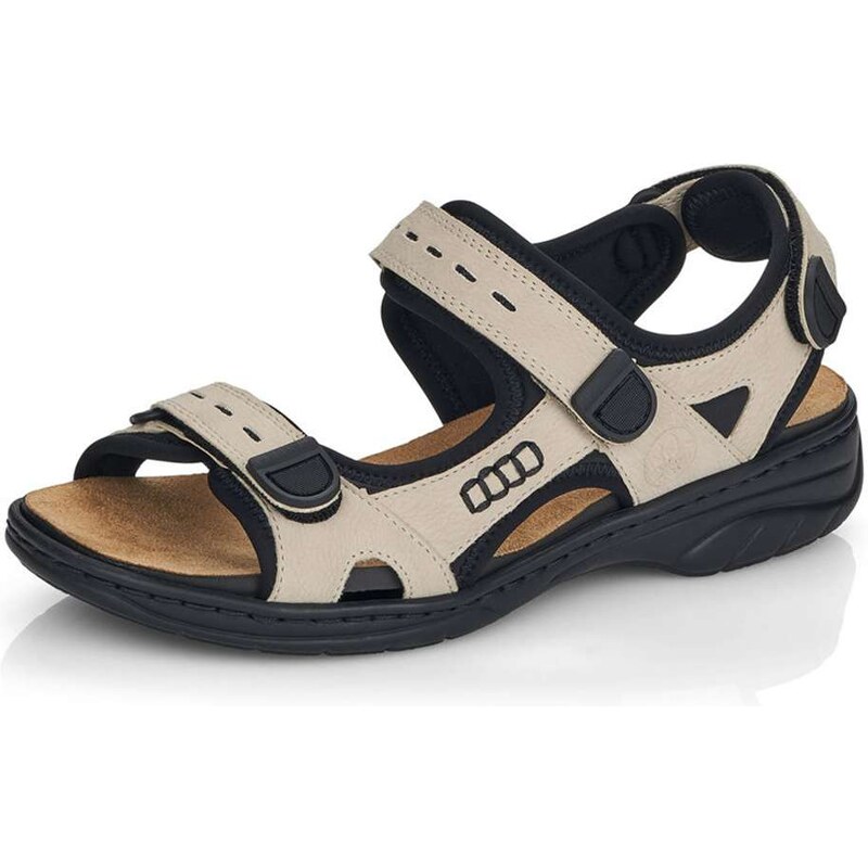 Dámske sandále RIEKER 64582-60 béžová S6 55393493