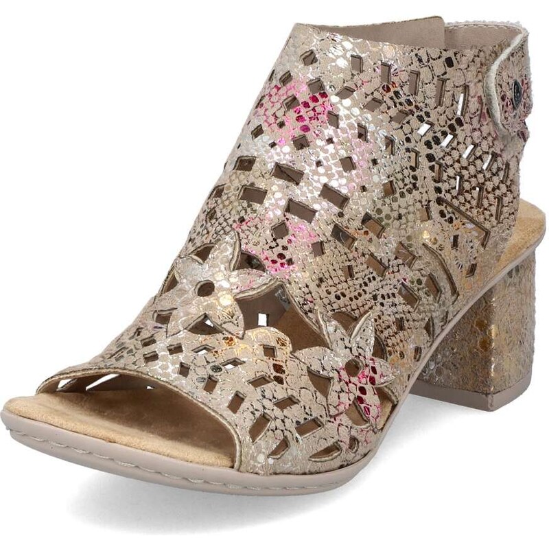 Dámske sandále RIEKER 64780-90 béžová S5 50219512