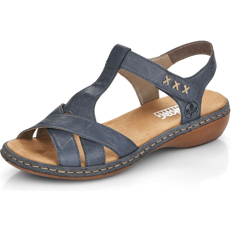 E-shop Dámske sandále RIEKER 65919-12 modrá S6