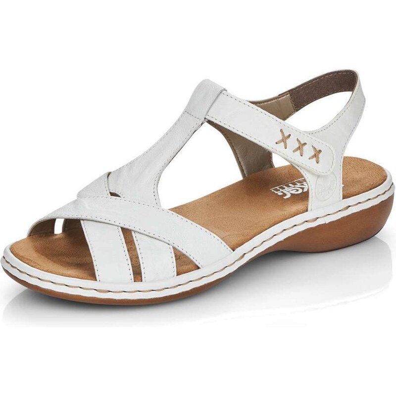 E-shop Dámske sandále RIEKER 65919-80 biela S6