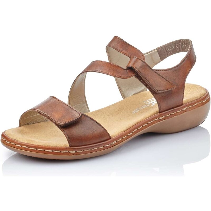 Dámske sandále RIEKER 659C7-24 hnedá S6 15563704