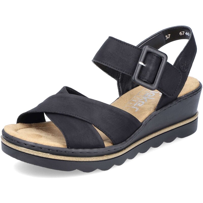 E-shop Dámske sandále RIEKER 67463-00 čierna S5