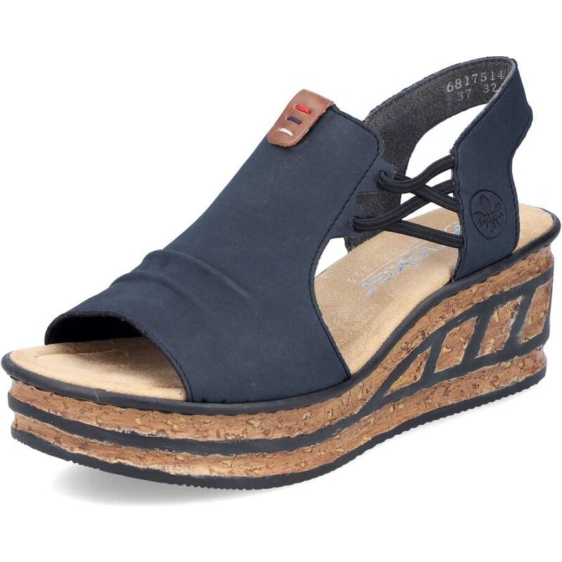 E-shop Dámske sandále RIEKER 68175-14 modrá S6