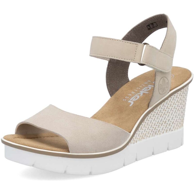 Dámske sandále RIEKER 68590-60 béžová S6 61789631