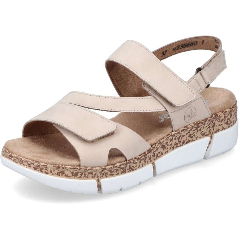 E-shop Dámske sandále RIEKER V2366-60 béžová S5