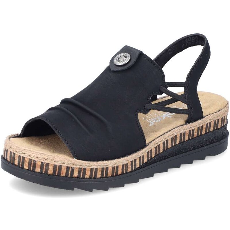 E-shop Dámske sandále RIEKER V7972-00 čierna S6
