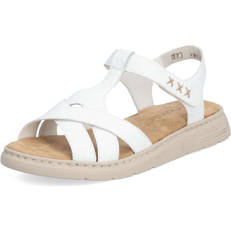 E-shop Dámske sandále RIEKER V9119-80 biela S5