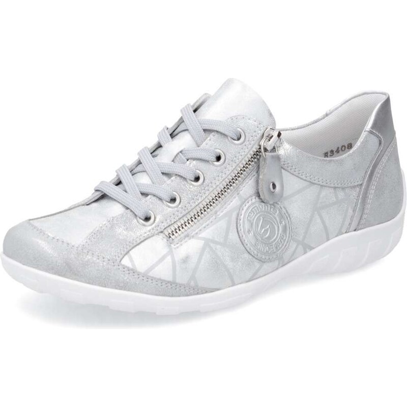 RIEKER Dámske tenisky REMONTE R3408-90 strieborná S6 61788853