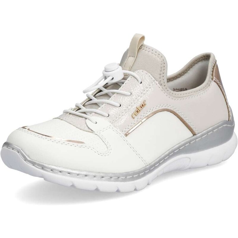 Dámske poltopánky RIEKER L3294-80 biela S6 50195866