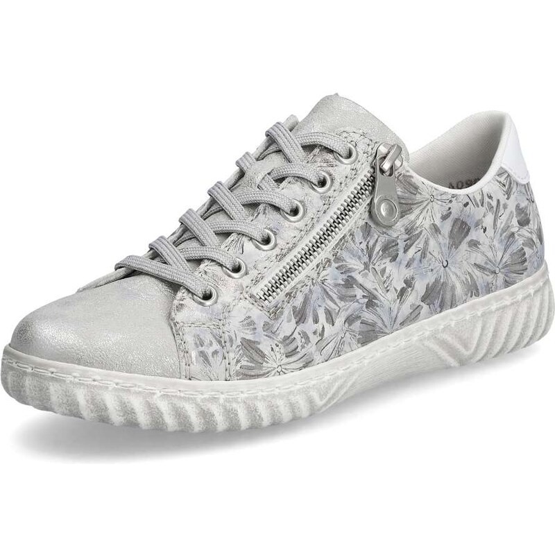 Dámske tenisky RIEKER N0900-90 strieborná S6 48764395