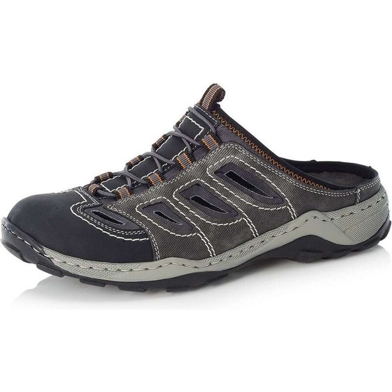 Pánske šľapky RIEKER 08096-00 sivá S5 61789171