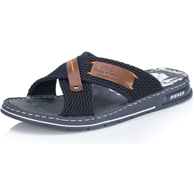 Pánske šľapky RIEKER 21239-14 modrá S6 31499592