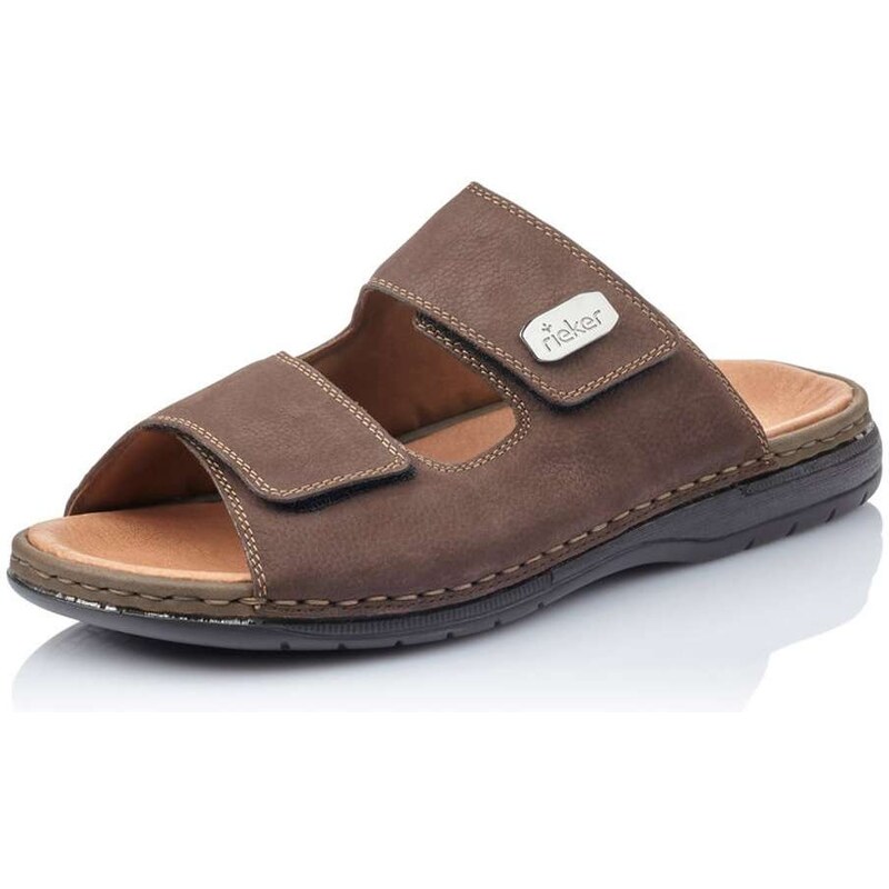 Pánske šľapky RIEKER 25590-25 hnedá S6 22604646