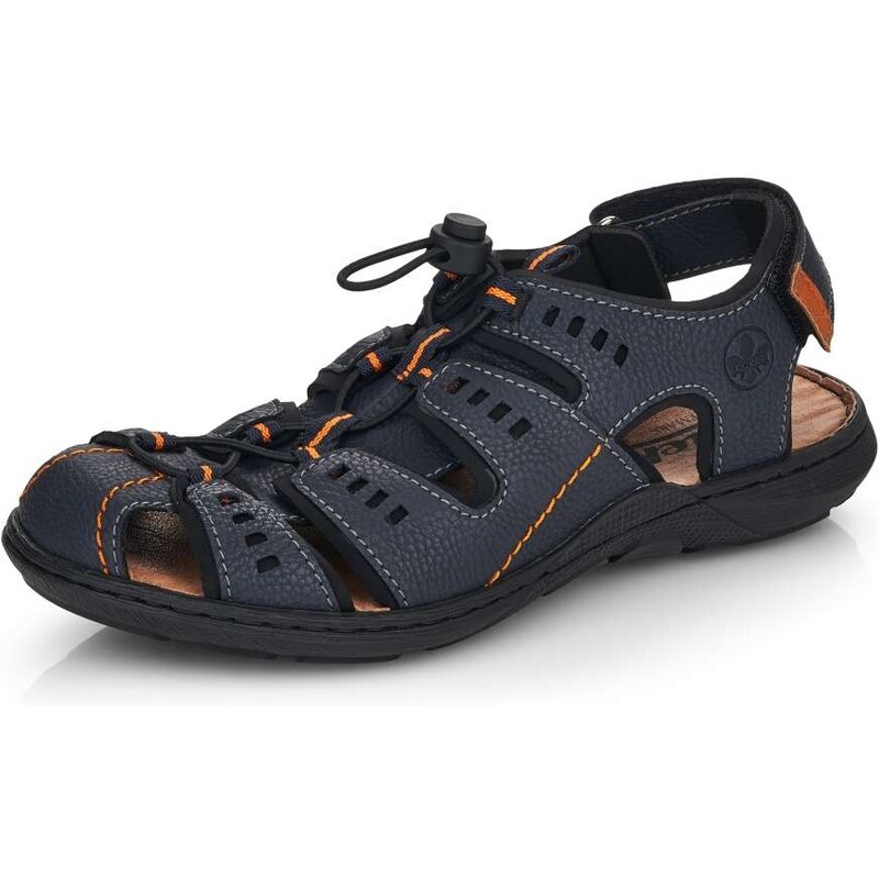 Pánske sandále RIEKER 22021-14 modrá S5 30931716