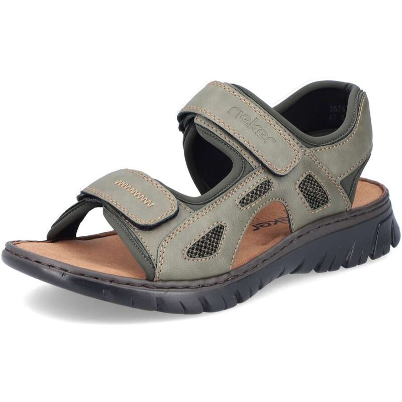 Pánske sandále RIEKER 26761-54 zelená S5 61789251