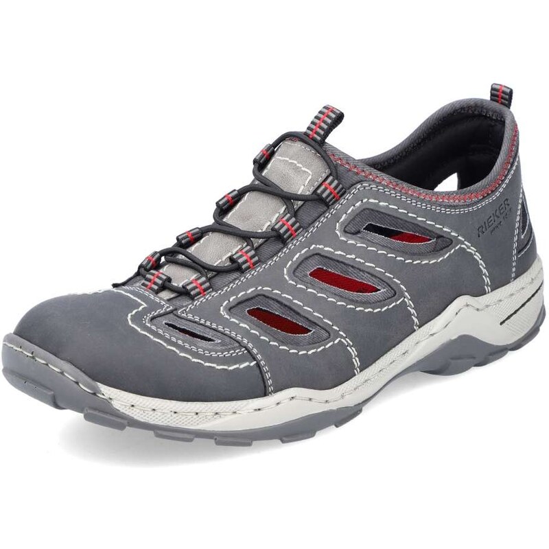 Pánske sandále RIEKER 08065-46 sivá S6 39397597