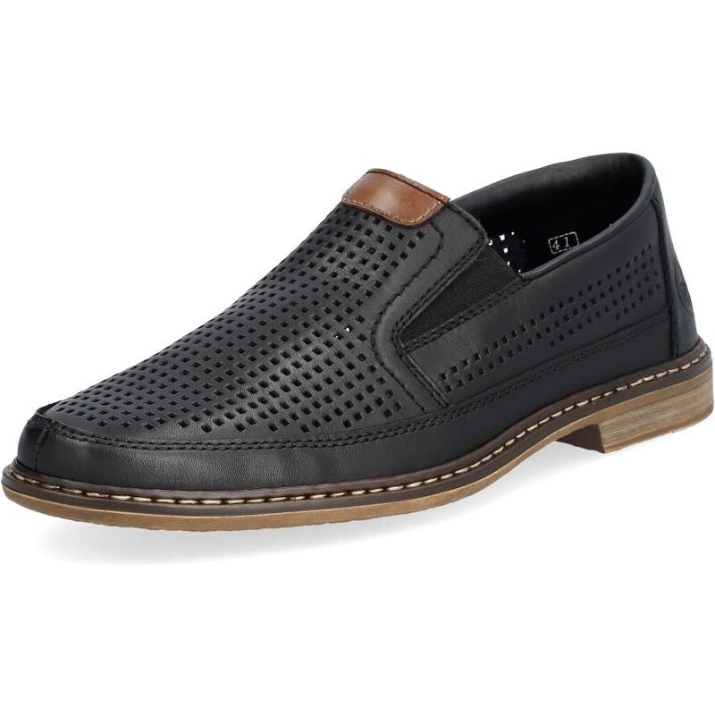 Pánske mokasíny RIEKER 13459-00 čierna S6 48932484