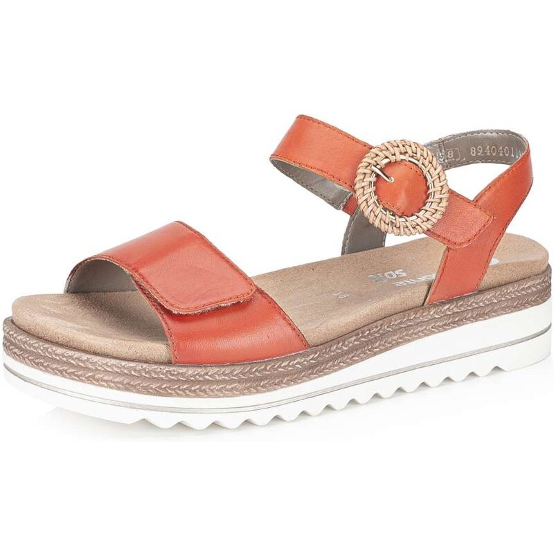 RIEKER Dámske sandále REMONTE D0Q52-39 oranžová S5 61878202