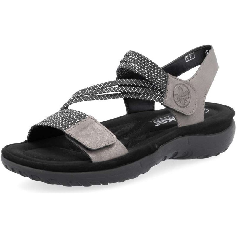 E-shop Dámske sandále RIEKER 64870-42 sivá S6