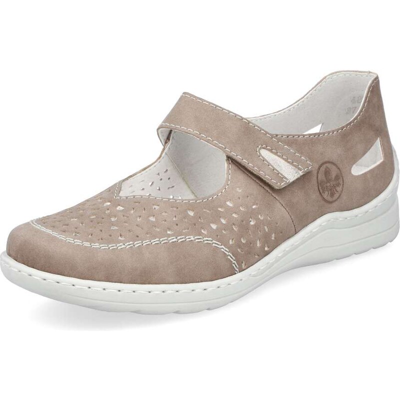 Dámske poltopánky RIEKER 48996-62 béžová S5 62011159